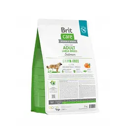Сухий корм Brit Care Dog Grain-free Adult Large Breed для собак великих порід, беззерновий з лососем, 3 кг - мініатюра 3