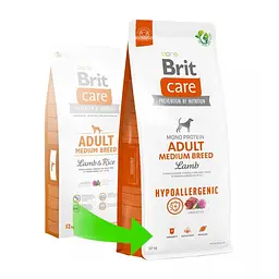 Сухий корм Brit Care Dog Hypoallergenic Adult Medium Breed для собак середніх порід, гіпоалергенний з ягням - мініатюра 2
