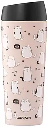 Термокухоль Coffee Time Cats 450мл нержавіюча сталь коричневий ARDESTO kuh0014316