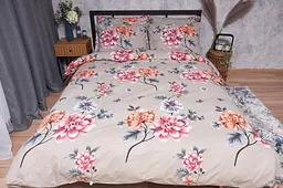 Підковдра Moon&Star Бязь Gold Люкс Peony Brown Двоспальна 175x210 см - мініатюра 3