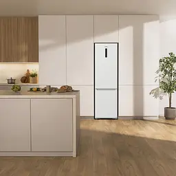 Холодильник Gorenje з нижн. мороз. камерою, 203х66х60см, 2 двері, 283(130) л, А+, Total NF, Зона св-ті, Інвертор, Зовн. Дисп, Wi-Fi, білий - мініатюра 2