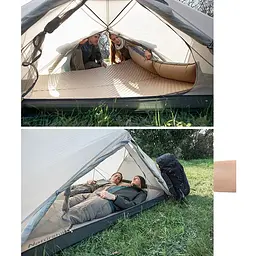 Килимок самонадувний з подушкою Naturehike NH15Q002-D 25мм бежевий - мініатюра 8