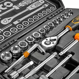 Набір торцевих головок з тріскачкою Ingco Industrial 1/4" 45 предметів (HKTS14451) - мініатюра 2