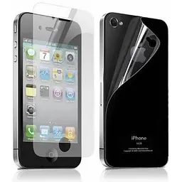 Захисна плівка Apple iPhone 4/4S clear front+back (глянцева передня+задня) - мініатюра 2