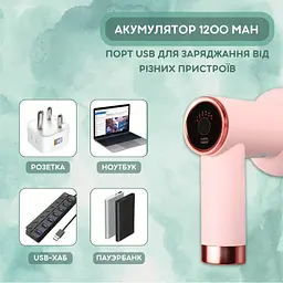 Портативний вібромасажер (5 насадок) - мініатюра 5