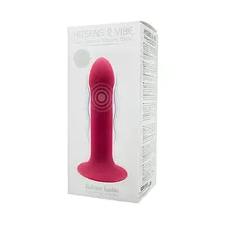 Ділдо з вібрацією Adrien Lastic Hitsens 2 Pink, відмінно для страпону, макс діаметр 4 см, довжина 17,2 см - мініатюра 6