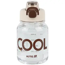 Пляшечка для води Kite Cool 700 мл біло-коричнева (K25-1217-1)