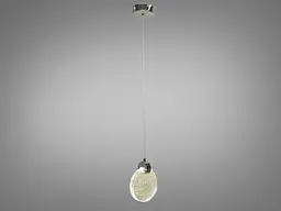 Стельова люстра LED Diasha 3008/1HR, 3W, хром, регульована висота, для коридору, вітальні, спальні - мініатюра 2