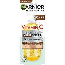 Нічна сироватка Garnier Skin Naturals Vitamin C Brightening Night Serum 30 мл - мініатюра 3