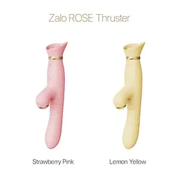 Пульсатор-вібратор із вакуумною стимуляцією клітора Zalo - ROSE Thruster Lemon Yellow - мініатюра 8