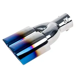 Насадка на глушник подвійна Vitol 280 x 2-107 x 64 мм Кольоровий Синій Хром (НГ-0352-BL) - мініатюра 2