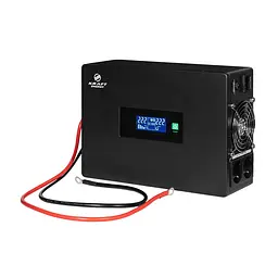Високочастотний інвертор 600VA/600W Kraft KRF-SAVR600VA/600W-12V під зовнішній акумулятор (42-00112) - мініатюра 2