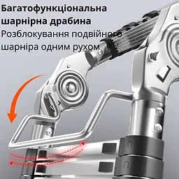 Телескопічна алюмінієва драбина шарнірна 3,7 3,7 м - мініатюра 9