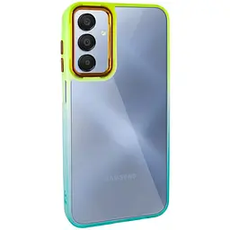 Чохол TPU+PC Fresh sip series для Samsung Galaxy A24 4G Бірюзовий / Лимонний