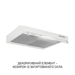 Витяжка плоска Minola HPL 622 WH - мініатюра 3