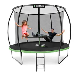 Батут Outtec Premium 10ft (312см) чорно-зелений з внутрішньою сіткою - мініатюра 6