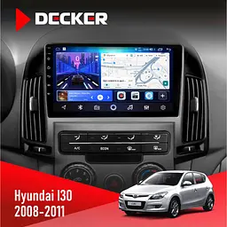 Штатна магнітола Hyundai i30 (FD) 2008-2011 Decker D9-006 4x64, 4G Decker (НФ-00009622)