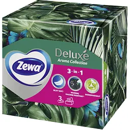 Серветки косметичні Zewa Deluxe Aroma тришарові 60 шт. - мініатюра 2