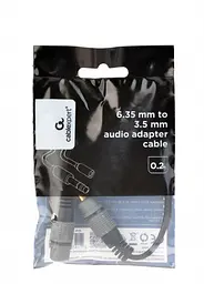Аудіо-кабель Cablexpert (A-63M35F-0.2M) 3.5мм-6.35мм, 0.2м - мініатюра 2