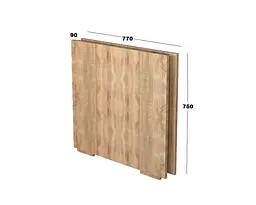 Стіл-книжка Gamma Style Слім (90x770x750) Дуб Сонома - мініатюра 4