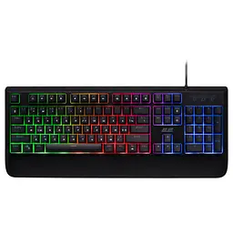 Клавіатура мембранна ігрова з підсвіткою 2E GAMING KG325 Black, 104key, USB-A, EN/UA/RU, LED