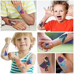 Набір тимчасових тату "Холодне серце" Fresh Tattoo frozen-tattoo-mini-set-1-10, 10 штук, розмір 12 х 7 см - мініатюра 6