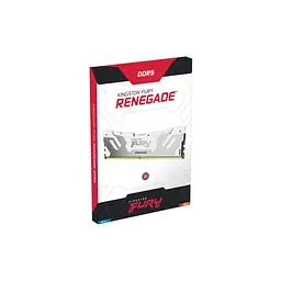 Модуль пам'яті для комп'ютера DDR5 32GB (2x16GB) 8000 MHz Renegade White Kingston Fury (ex.HyperX) (KF580C38RWK2-32) - мініатюра 5