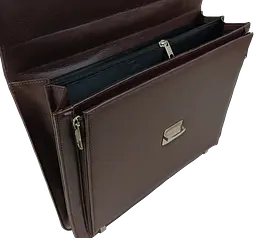 Портфель чоловічий Exclusive Еко-шкіра Коричневий (714000 brown) - мініатюра 6