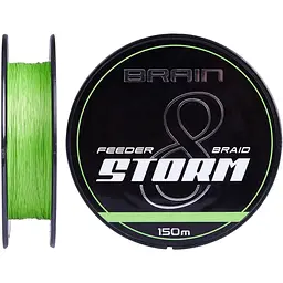 Шнур Brain Storm 8X 150 m 0.14 mm 20lb/9.0 kg Салатовий (1013-1858.51.99)