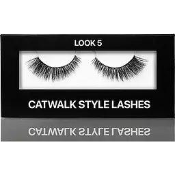 Накладні стрічкові вії Kodi Professional Catwalk style Look 5 на чорній основі-полосці в картонній коробці - мініатюра 2
