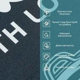 Килимок вологопоглинаючий Wall Sticker 50х80х3 мм SW-00001888 - мініатюра 4