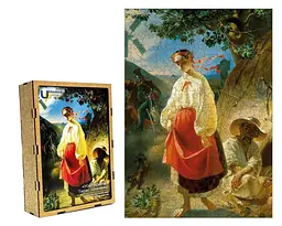 Пазл дерев`яний UkrainianPuzzles Катерина. Тарас Шевченко - мініатюра 3