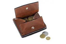 Портмоне Lettera з монетницею, теракот GRANDE PELLE 10х10х2.5 см acs0032121 - мініатюра 5