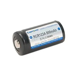 Акумулятор із захистом Keeppower 123 RCR123A 800 mAh 3.7V (1606248246)