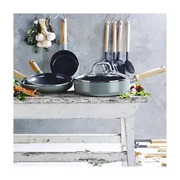 Сотейник GreenPan Mayflower з кришкою 24 см, 2,6 л блакитний (CC001682-001) - мініатюра 3