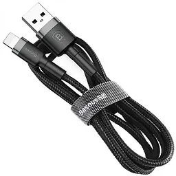 Кабель Baseus Cafule Cable USB to Lightning 1.5A 2m CALKLF-CG1 Black-Grey - мініатюра 5