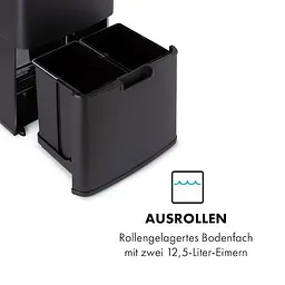 Бак для сміття Klarstein Royal Trash Matte Black (10035365) - мініатюра 7