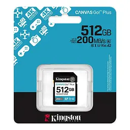 Карта пам'яті SDXC (UHS-1 U3) Kingston Canvas Go! Plus 512Gb class 10 A2 V30 (R200MB/s, W160MB/s) - мініатюра 2