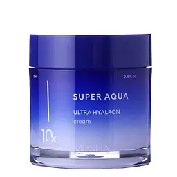 Зволожуючий крем для обличчя Super Aqua Ultra Hyalron Cream Missha 70 мл - мініатюра 2