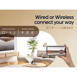 Смарт проектор Magcubic HY300 Pro Android 14, chip H726, 8K24fps, 1GB/8GB Wi-Fi 2.4G/5G Кінотеатр White (19029) - мініатюра 5