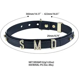 Нашийник Lockink Dark DIY Alphabet Collar - мініатюра 10