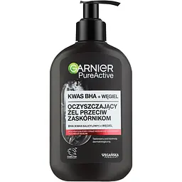 Очищувальний гель для обличчя Garnier Skin Naturals Pure Active проти прищів та чорних цяток 200 мл