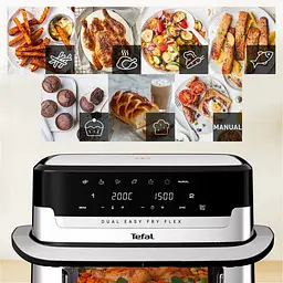 Мультипіч Tefal Dual Easy Fry Flex 2700Вт, чаша 5.5+3.5 л - мініатюра 9