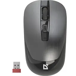 Мишка Defender Wave MM-995, бездротова, 4 кн. до 1600 dpi, безшумна, сіра - мініатюра 7