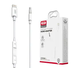 Кабель XO NB-R192A Lightning to 3.5mm 1M White - мініатюра 2