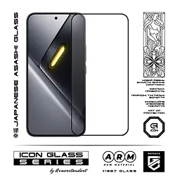 Захисне скло для Xiaomi Poco X8 Pro Max 5G, Icon, 2.5D загартоване скло, повне проклеювання, глянсове, удароміцне, з олеофобним покриттям, сумісне з чохлами, міцність 9H, проста установка, ArmorStandart (ARM90695) - мініатюра 2