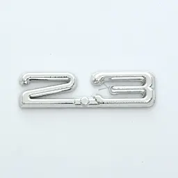 Емблема напис 2.3 Audi скотч 7 x 20 мм