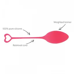 Вагінальні кульки Mae B Pelvic Floor Exercise Trainer, 3.2 см (рожевий) - мініатюра 6