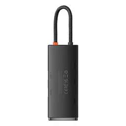 USB-хаб Baseus Lite Series 6-Port Type-C HUB Docking Station (Type-C to HDMI+USB3.0*2+PD+SD/TF) Black (WKQX050101) - мініатюра 5