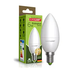 Лампочка Eurolamp LED CL 6W E14 3000K 220V (LED-CL-06143(P))